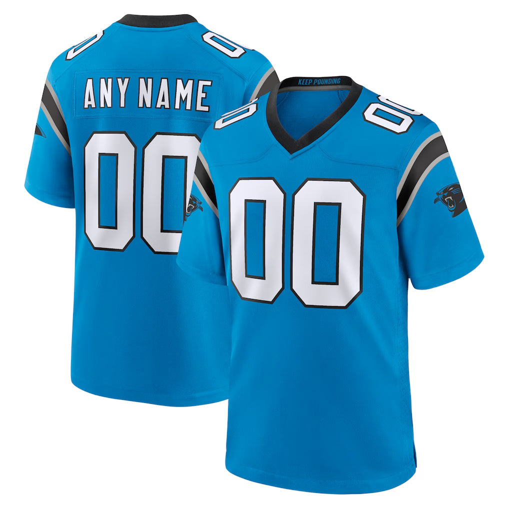Mdoa Custom C.Panthers Blue Home Game Any Name & Numbers Stitched Jerseys