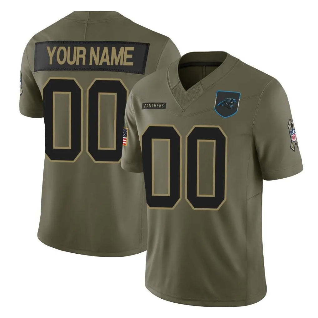 Mdoa Custom C.Panthers Olive 2025 Salute to Service Limited Home Game Any Name & Numbers Stitched Jerseys