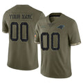 Mdoa Custom C.Panthers Olive Salute to Service Game Any Name & Numbers Stitched Jerseys