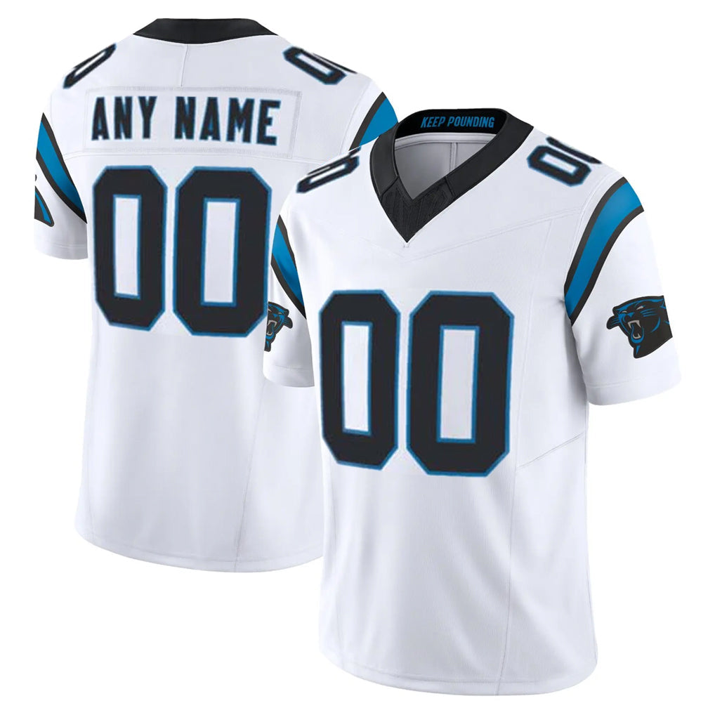 Mdoa Custom C.Panthers White Vapor F.U.S.E. Limited Home Game Any Name & Numbers Stitched Jerseys