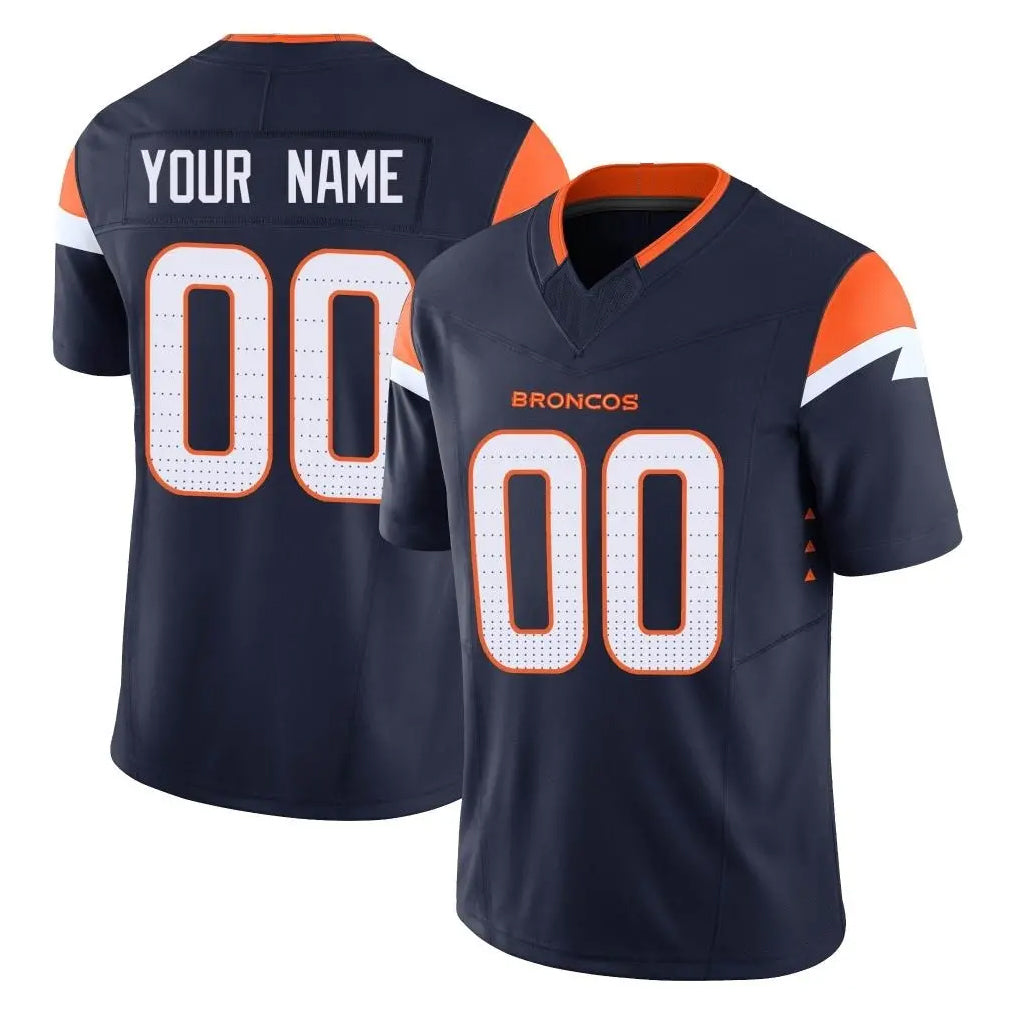 Mdoa Custom D.Broncos Navy Limited Vapor F.U.S.E. Home Game Any Name & Numbers Stitched Jerseys