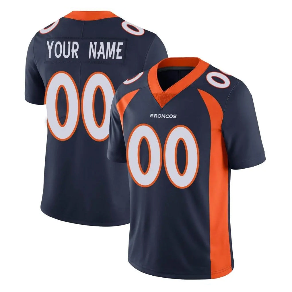 Mdoa Custom D.Broncos Navy Vapor Untouchable Limited Game Any Name & Numbers Stitched Jerseys