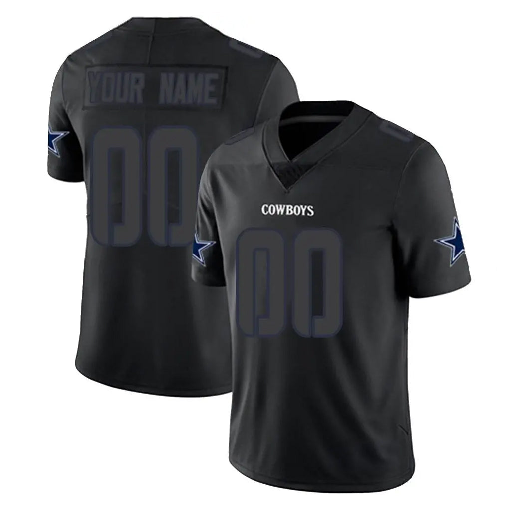 Mdoa Custom D.Cowboys Black Impact Limited Home Game Any Name & Numbers Stitched Jerseys