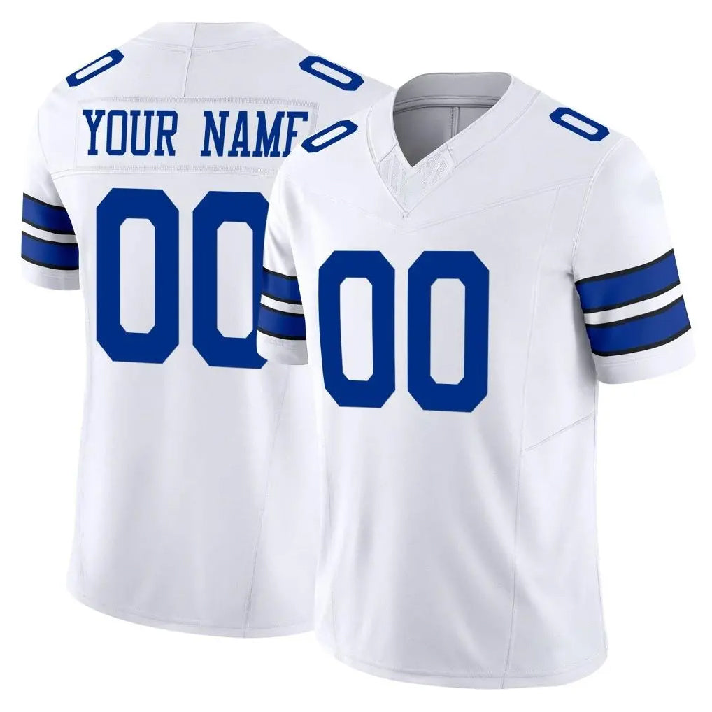 Mdoa Custom D.Cowboys White Limited Vapor F.U.S.E. Home Game Any Name & Numbers Stitched Jerseys