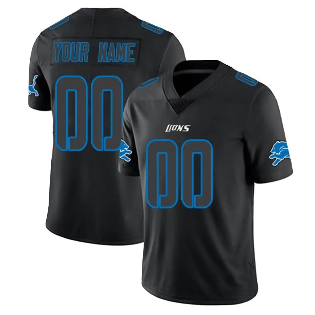 Mdoa Custom D.Lions Black Impact Limited Home Game Any Name & Numbers Stitched Jerseys