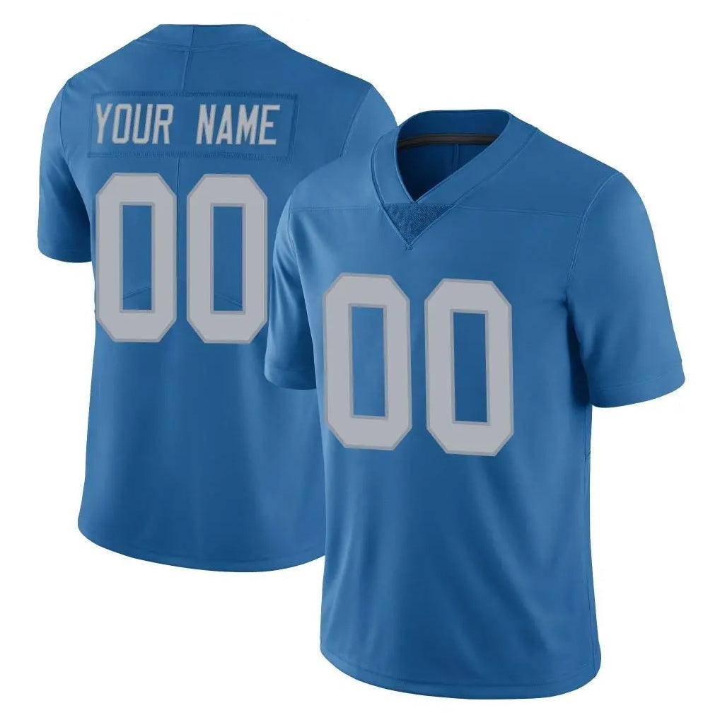Mdoa Custom D.Lions Blue Limited Throwback Vapor Untouchable Any Name & Numbers Stitched Jerseys