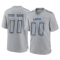 Mdoa Custom D.Lions Gray Atmosphere Fashion Home Game Any Name & Numbers Stitched Jerseys