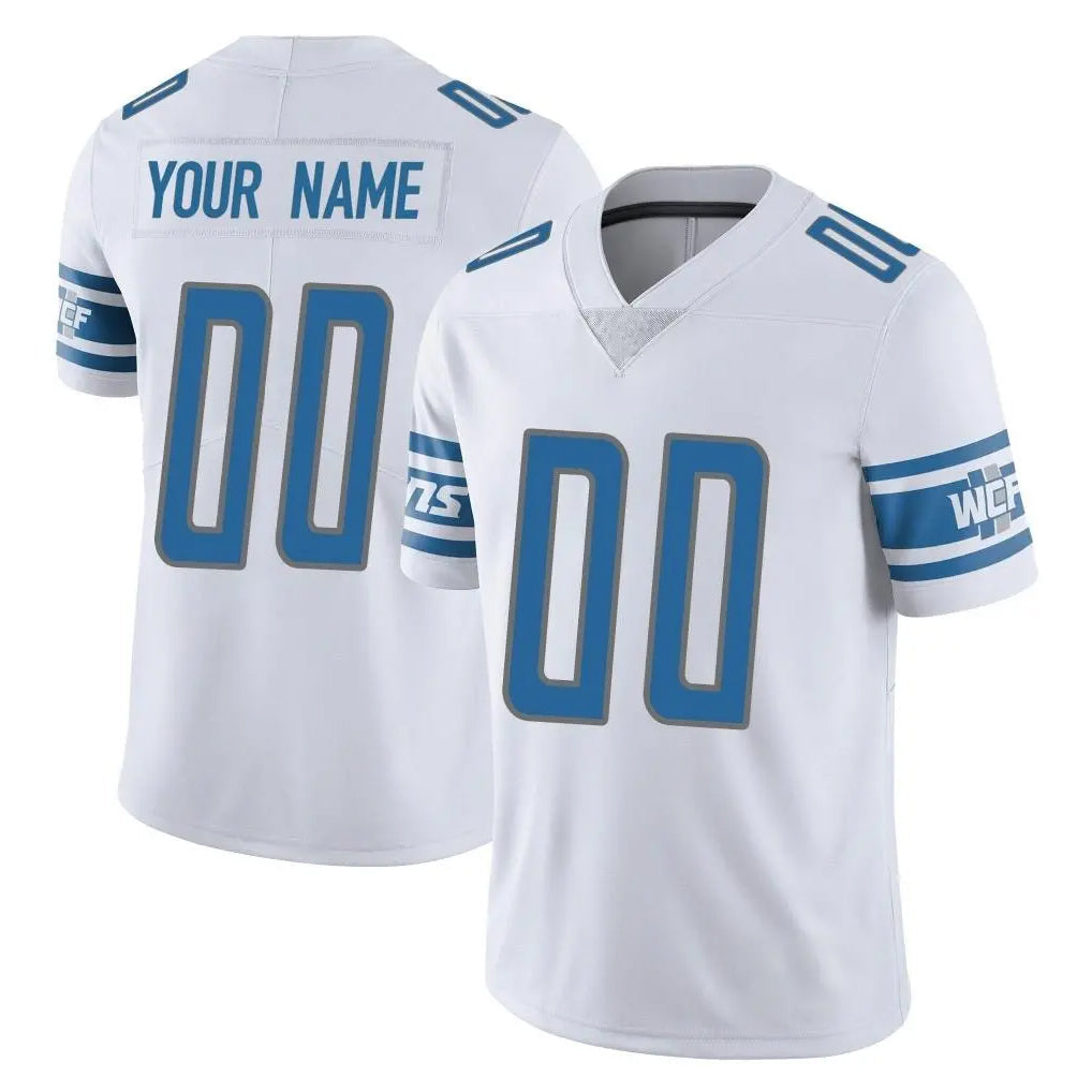 Mdoa Custom D.Lions White Limited Vapor Untouchable Home Game Any Name & Numbers Stitched Jerseys