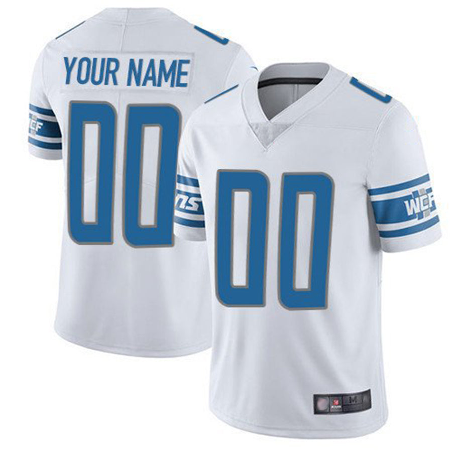 Mdoa Custom D.Lions White Vapor F.U.S.E. Limited Game Stitched Jerseys