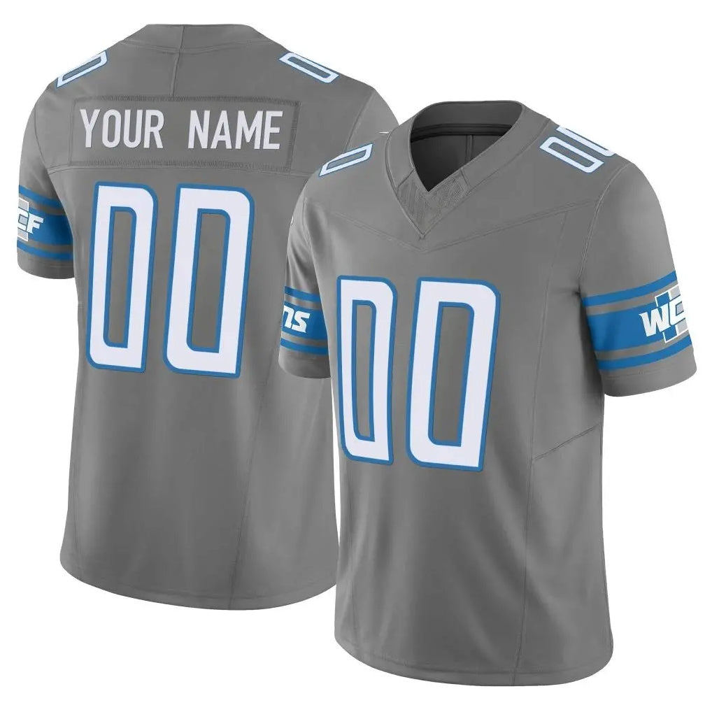 Mdoa Custom D.Lions #Gray Vapor F.U.S.E. Limited Home Game Any Name & Numbers Stitched Jerseys