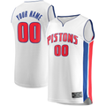 Mdoa Custom D.Pistons  White Fast Break Replica Jerseys - Association Edition