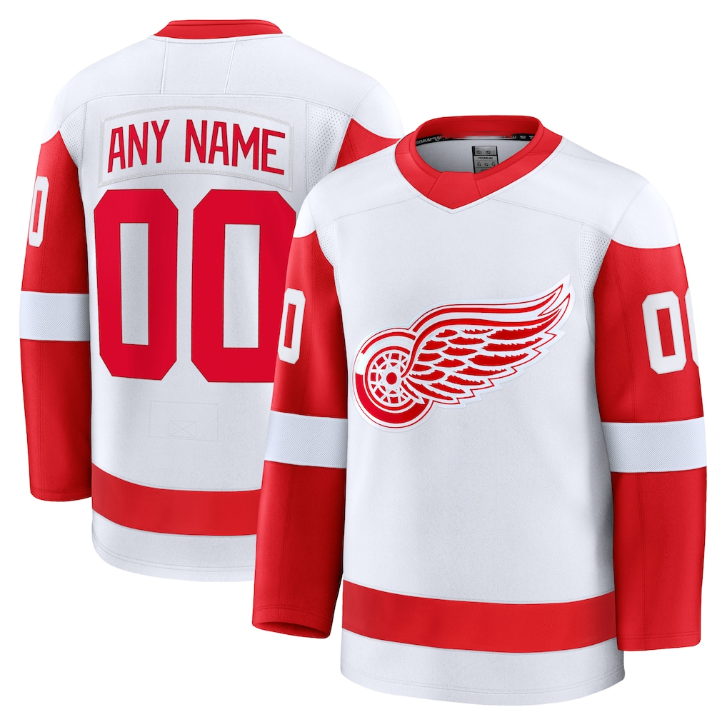 Mdoa Custom D.Red wings White Away Premium Jerseys