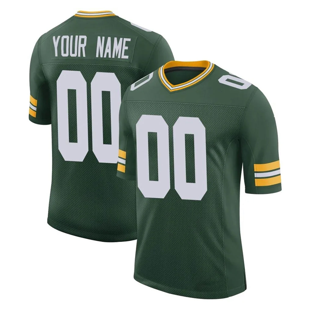 Mdoa Custom GB.Packers Green Limited Classic Home Game Any Name & Numbers Stitched Jerseys