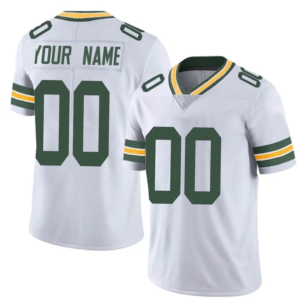 Mdoa Custom GB.Packers White Vapor Untouchable Limited Home Game Any Name & Numbers Stitched Jerseys