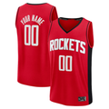 Mdoa Custom H.Rockets Red Fast Break Stitched Jerseys-Icon Edition