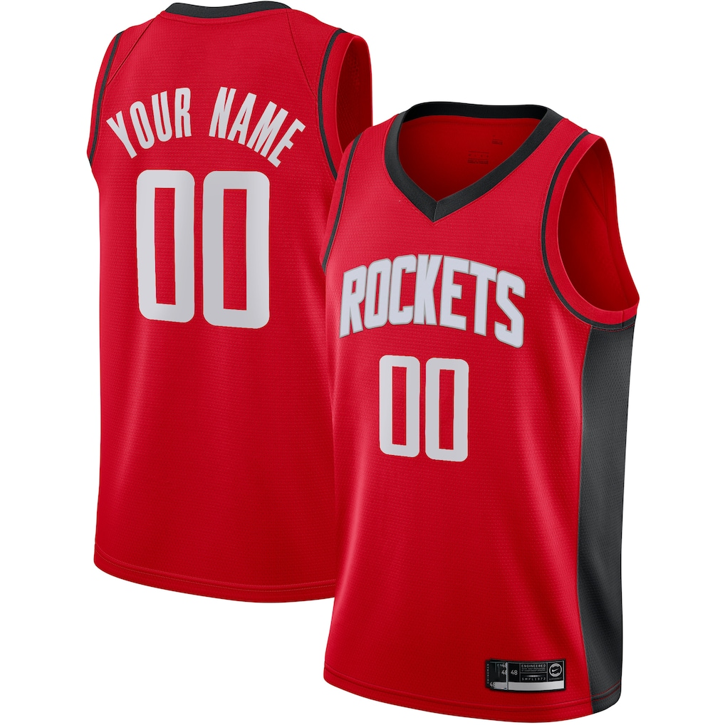 Mdoa Custom H.Rockets Red Swingman Stitched Jerseys-Icon Edition