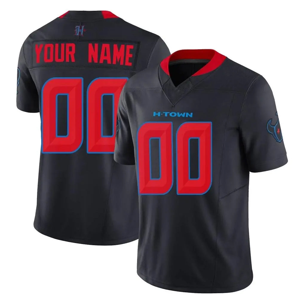 Mdoa Custom H.Texans Navy Limited 2nd Alternate Vapor F.U.S.E. Home Game Any Name & Numbers Stitched Jerseys