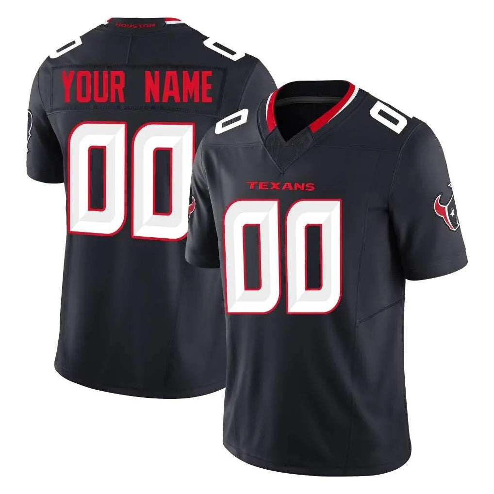 Mdoa Custom H.Texans Navy Limited Alternate Vapor F.U.S.E. Home Game Any Name & Numbers Stitched Jerseys
