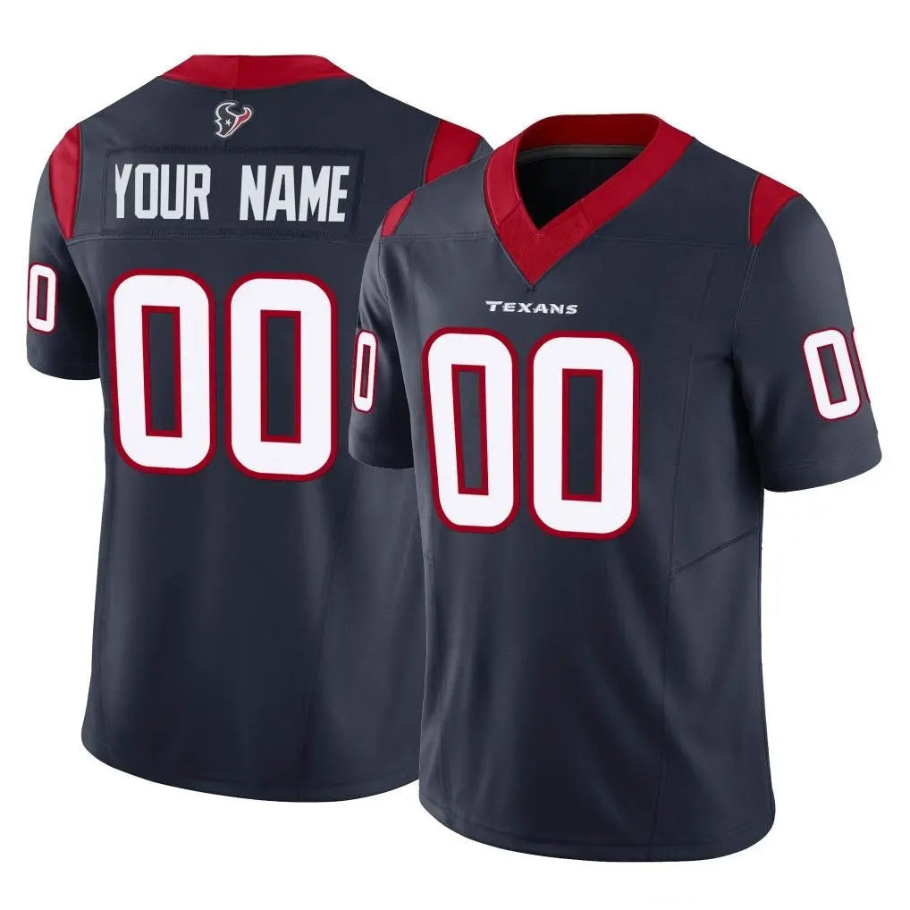 Mdoa Custom H.Texans Navy Limited Vapor F.U.S.E. Home Game Any Name & Numbers Stitched Jerseys