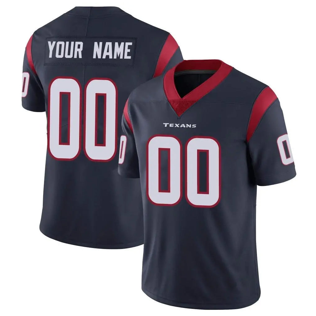 Mdoa Custom H.Texans Navy Limited Vapor Untouchable Home Game Any Name & Numbers Stitched Jerseys