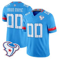 Mdoa Custom H.Texans Rivalries Blue Jersey - All Stitched