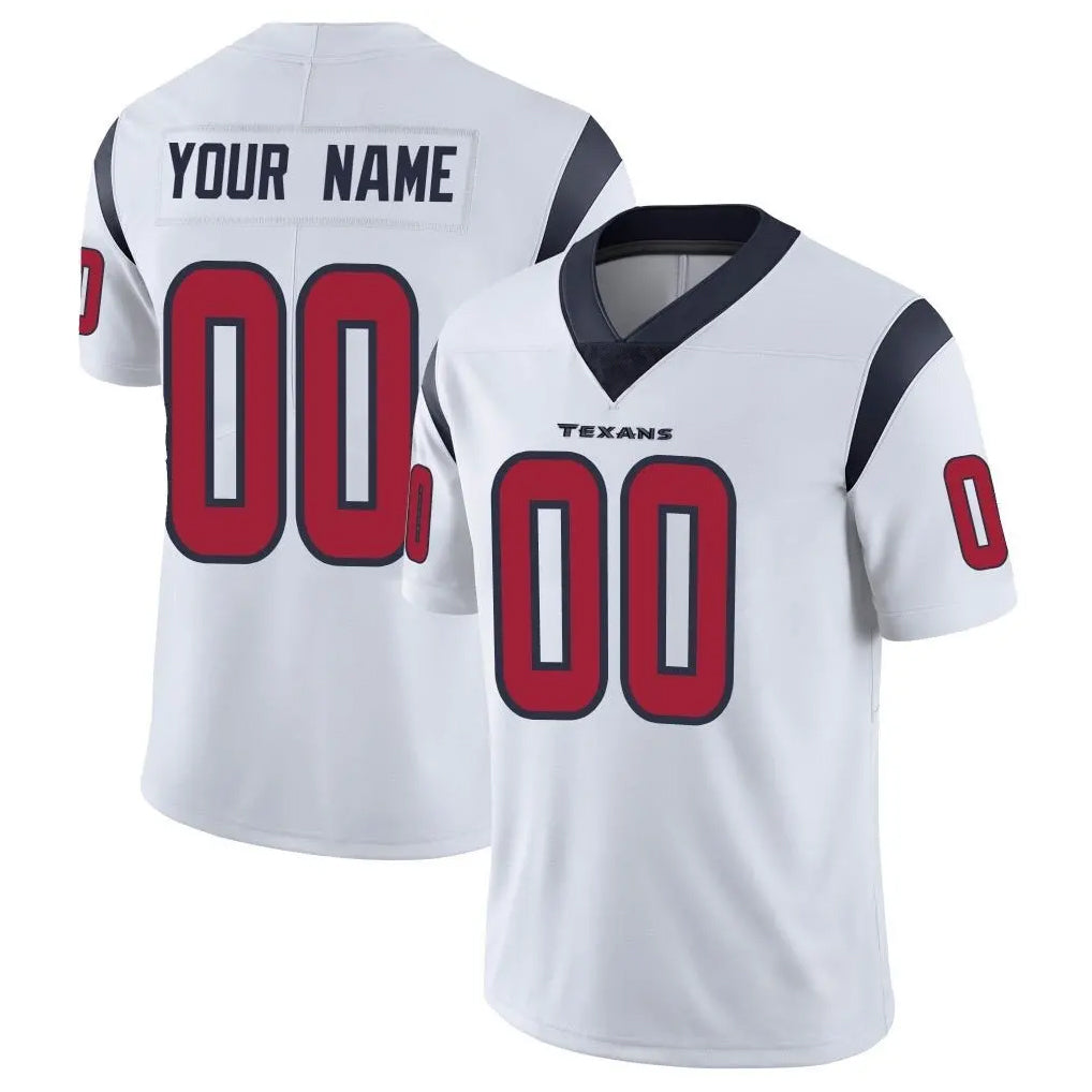 Mdoa Custom H.Texans White Limited Vapor Untouchable Home Game Any Name & Numbers Stitched Jerseys