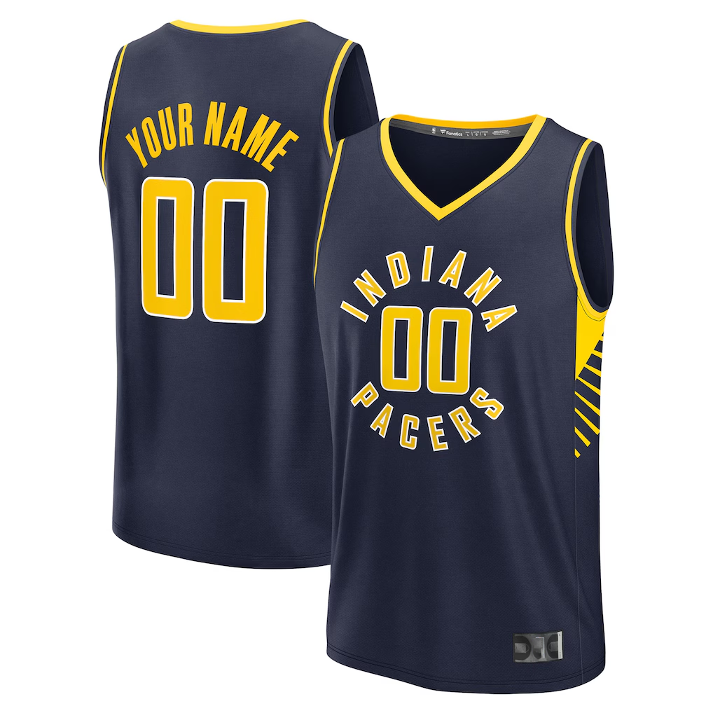 Mdoa Custom I.Pacers  Navy Fast Break Jerseys - Icon Edition