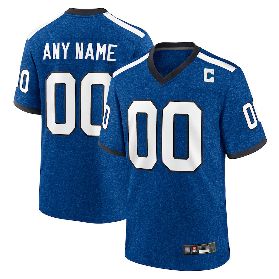 Mdoa Custom IN.Colts Blue Indiana Nights Replica Game Stitched Jersey