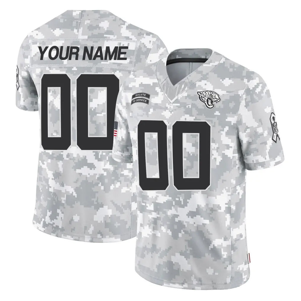 Mdoa Custom J.Jaguars Arctic Camo Salute To Service Limited Game Any Name & Numbers Stitched Jerseys
