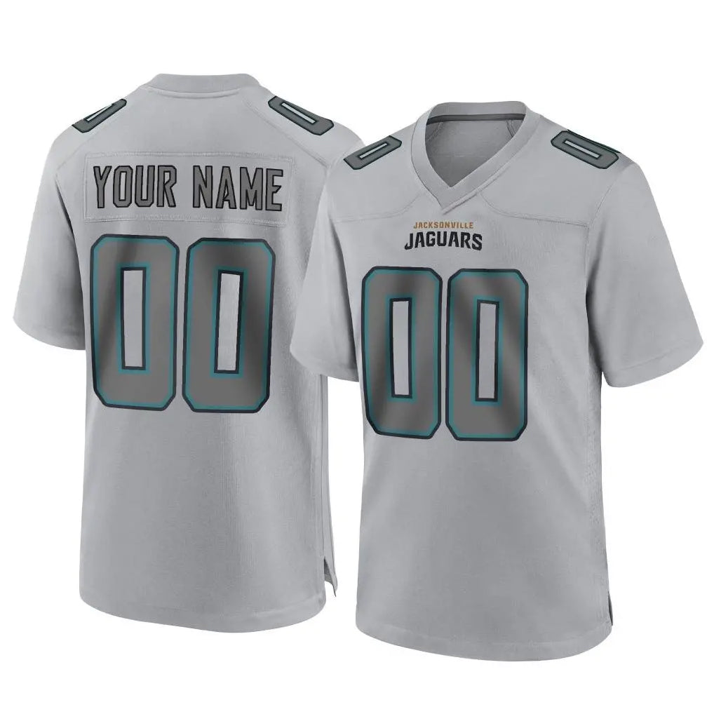Mdoa Custom J.Jaguars Gray Atmosphere Fashion Home Game Any Name & Numbers Stitched Jerseys