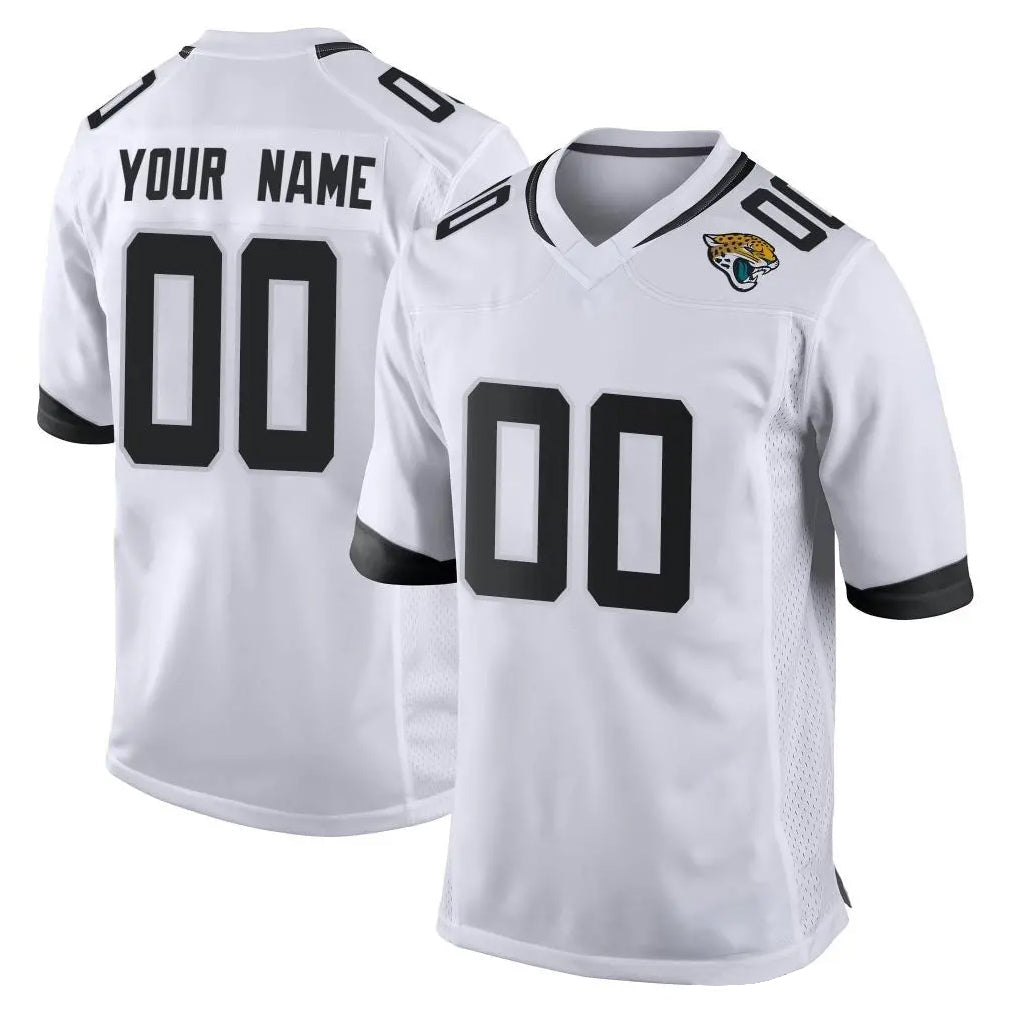Mdoa Custom J.Jaguars White Home Game Any Name & Numbers Stitched Jerseys