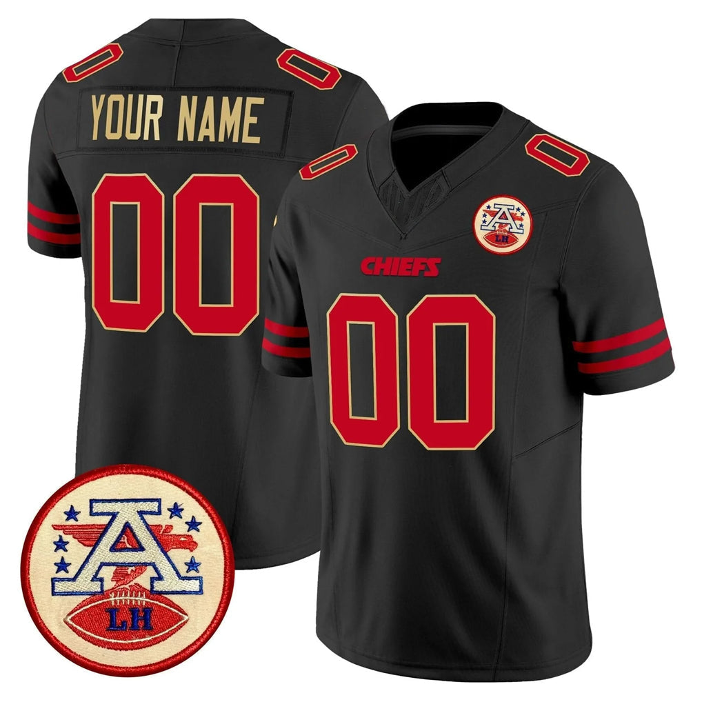Mdoa Custom KC.Chiefs Black Limited Vapor F.U.S.E. Home Game Any Name & Numbers Stitched Jerseys