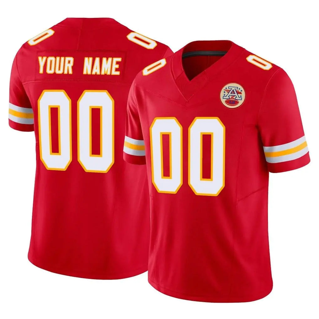 Mdoa Custom KC.Chiefs Red Limited Vapor F.U.S.E. Home Game Any Name & Numbers Stitched Jerseys