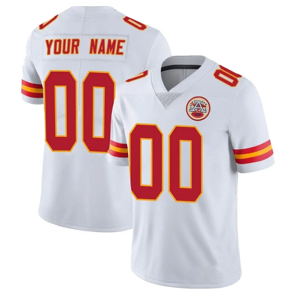 Mdoa Custom KC.Chiefs White Limited Vapor Untouchable Home Game Any Name & Numbers Stitched Jerseys