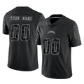 Mdoa Custom LA.Chargers Black Reflective Limited Game Any Name & Numbers Stitched Jerseys