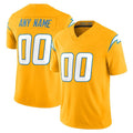 Mdoa Custom LA.Chargers Gold Limited Vapor F.U.S.E. Home Game Any Name & Numbers Stitched Jerseys