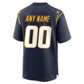 Mdoa Custom LA.Chargers Navy Home Game Stitched Jerseys