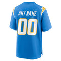 Mdoa Custom LA.Chargers Powder Blue Home Game Stitched Jerseys
