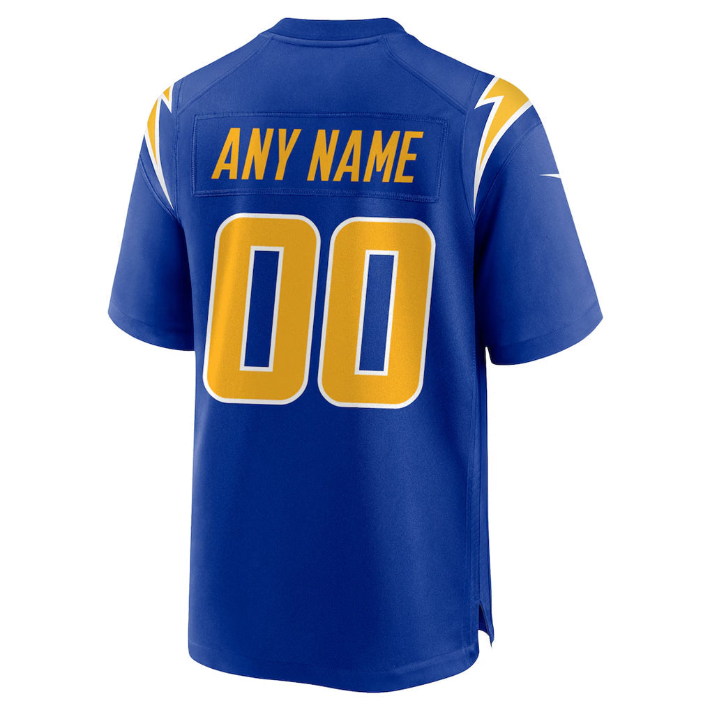 Mdoa Custom LA.Chargers Royal Alternate Home Game Stitched Jerseys
