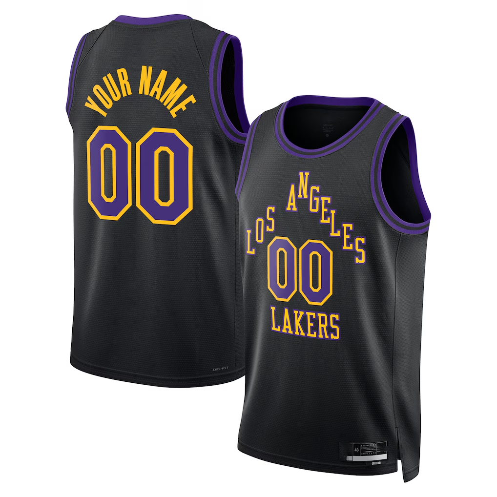 Mdoa Custom LA.Lakers 2025-2026 City Edition Swingman Stitched Jerseys