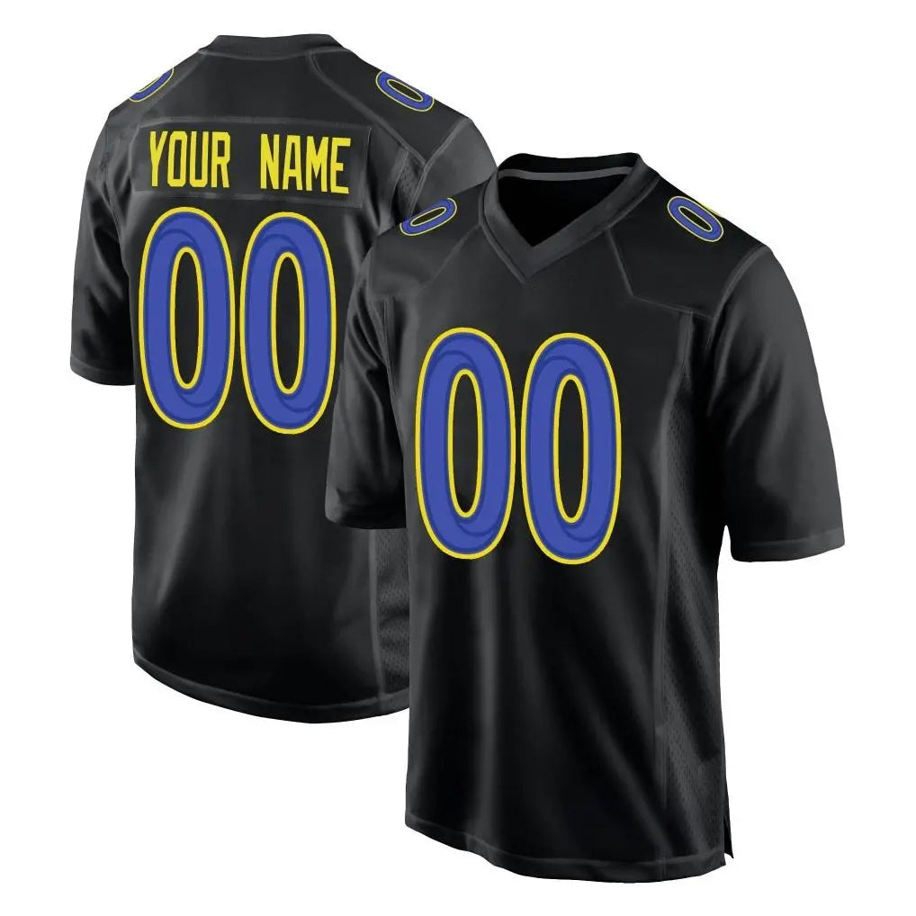 Mdoa Custom LA.Rams Black Fashion Limited Home Game Any Name & Numbers Stitched Jerseys