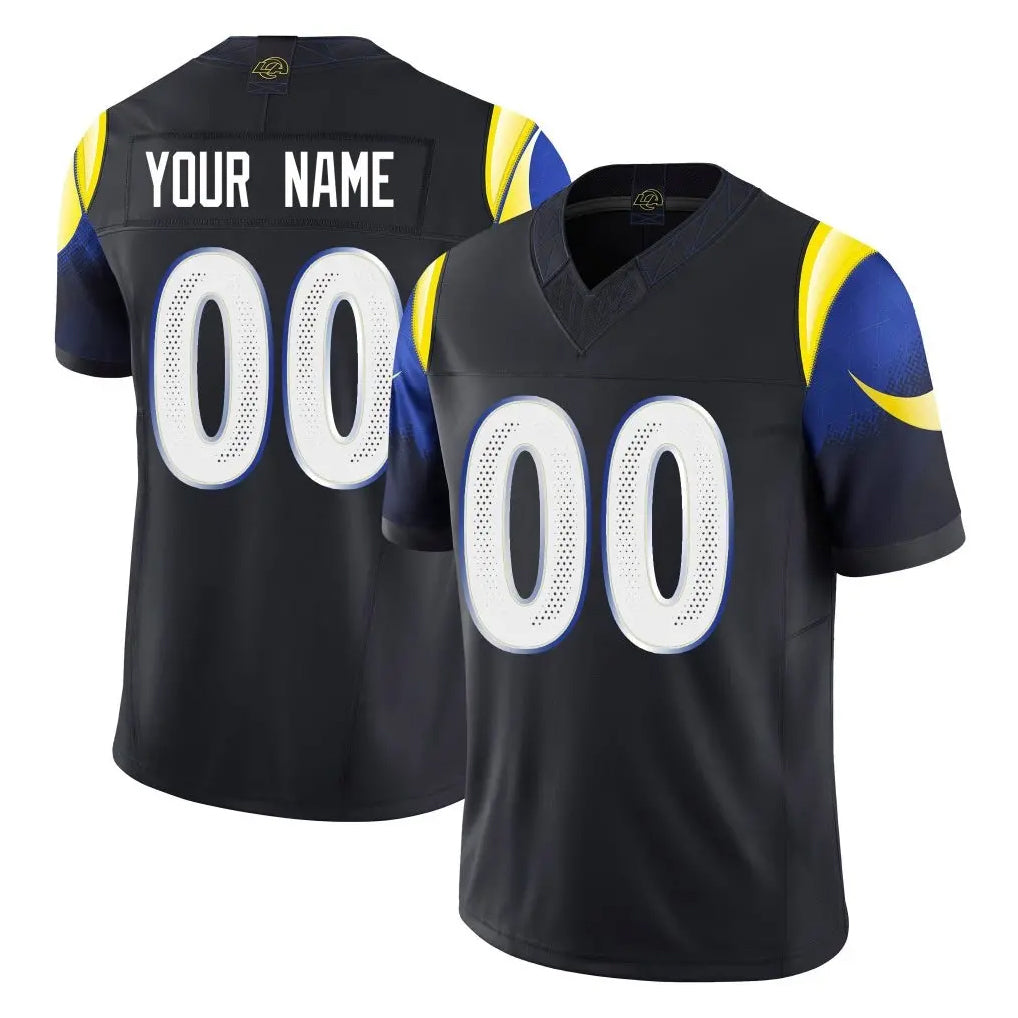 Mdoa Custom LA.Rams Black Midnight Rivalries Collection Limited Home Game Any Name & Numbers Stitched Jerseys