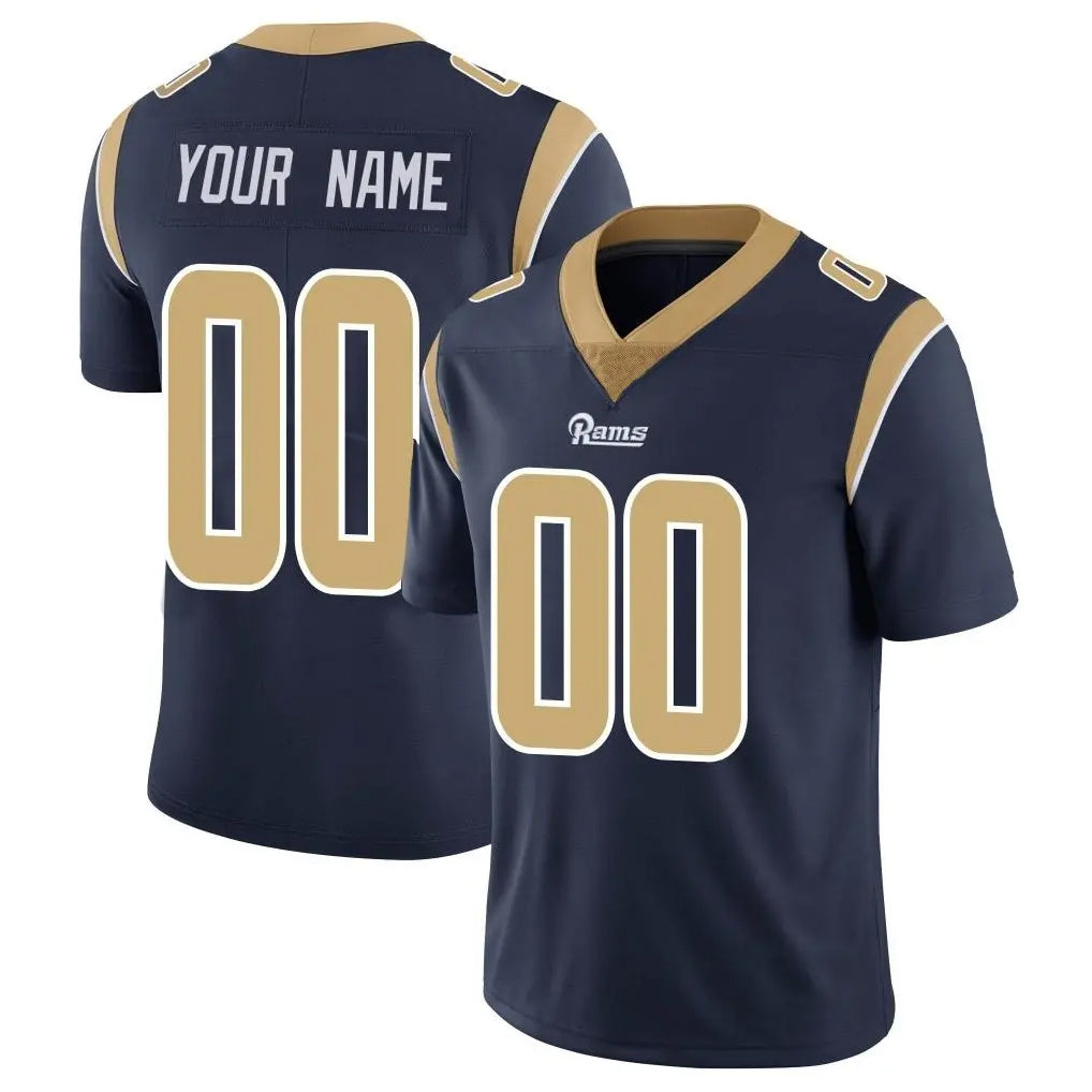 Mdoa Custom LA.Rams Navy Limited Vapor Untouchable Home Game Any Name & Numbers Stitched Jerseys