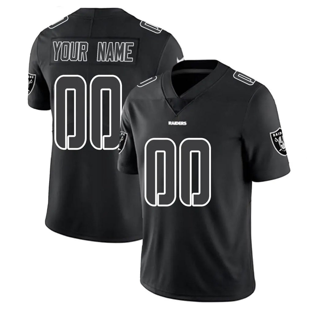 Mdoa Custom LV.Raiders Black Limited Black Impact Home Game Any Name & Numbers Stitched Jerseys
