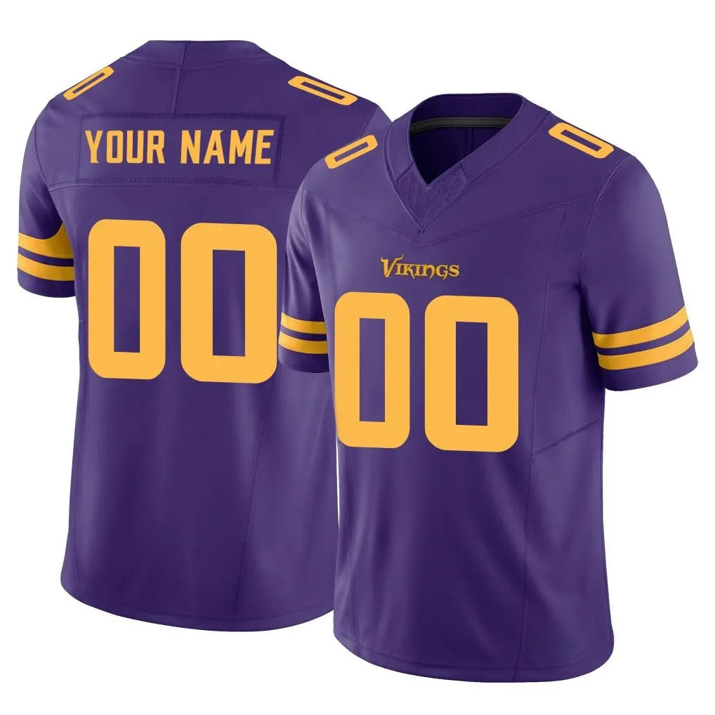Mdoa Custom MN.Vikings Purple Limited Alternate Vapor F.U.S.E. Home Game Any Name & Numbers Stitched Jerseys