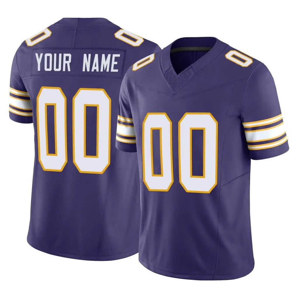 Mdoa Custom MN.Vikings Purple Limited Classic Vapor F.U.S.E. Home Game Any Name & Numbers Stitched Jerseys