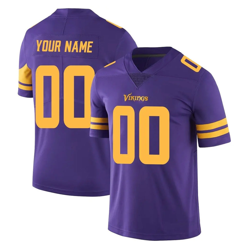 Mdoa Custom MN.Vikings Purple Limited Color Rush Home Game Any Name & Numbers Stitched Jerseys