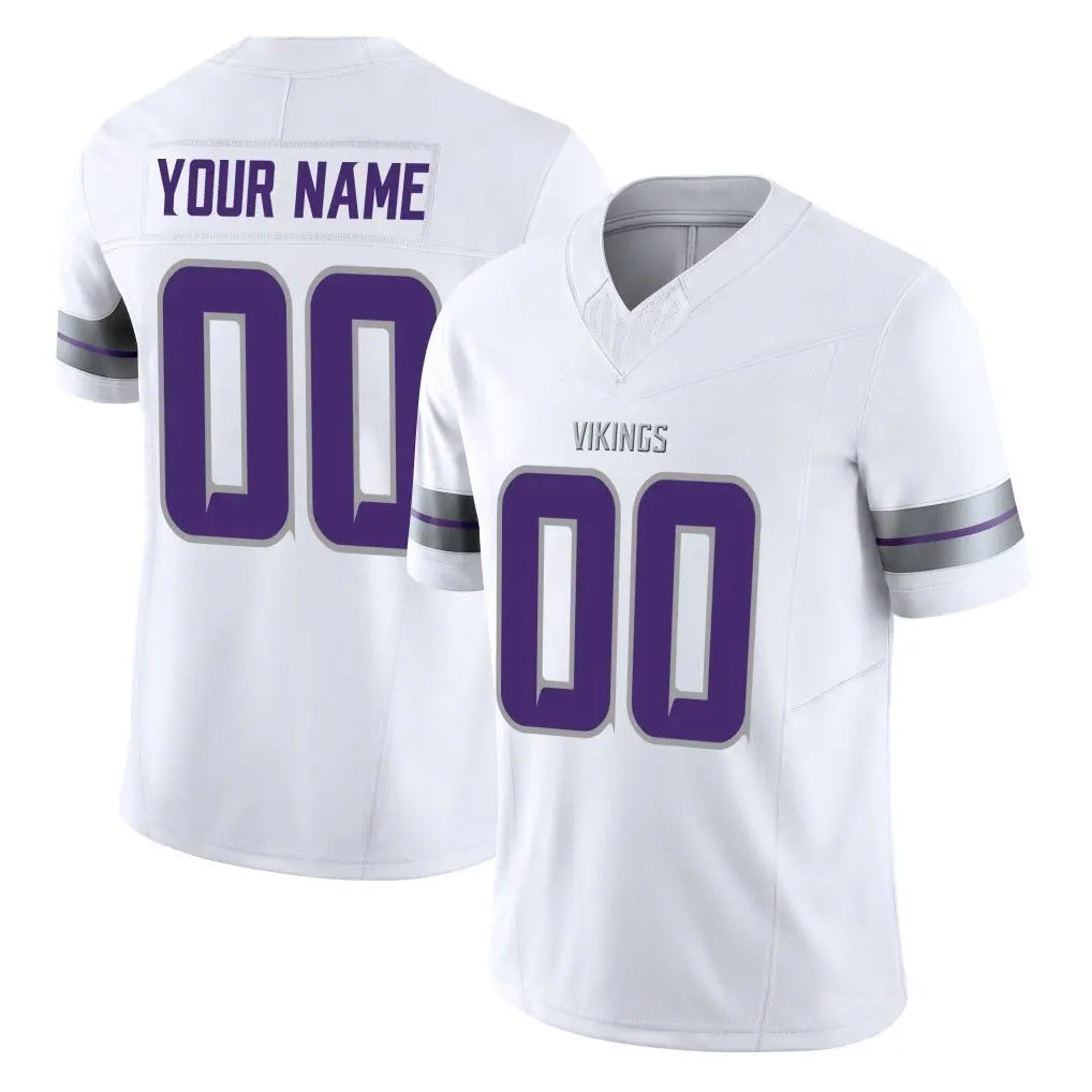 Mdoa Custom MN.Vikings White Limited Alternate Vapor F.U.S.E. Home Game Any Name & Numbers Stitched Jerseys