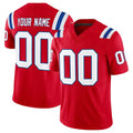 Mdoa Custom NE.Patriots Red Limited Vapor F.U.S.E. Home Game Any Name & Numbers Stitched Jerseys