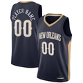 Mdoa Custom NO.Pelicans Navy Swingman Stitched Jerseys- Icon Edition
